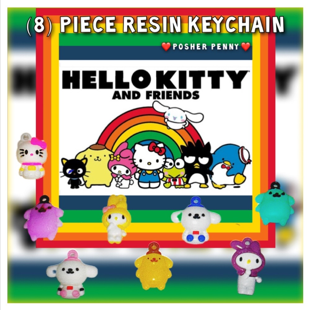 🆕 SANRIO Hello Kitty & Friends Resin Keychains